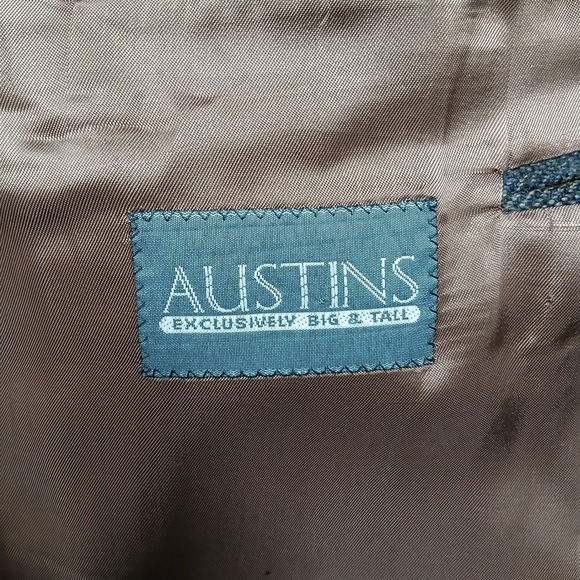 Austins Big & Tall Men's 52R Brown 100% Wool Blazer Sport Coat Canada - Picture 4 of 10